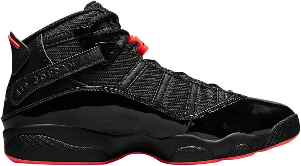 Мужские кроссовки Nike Air Jordan 6 Rings, черный/красный — фото 4