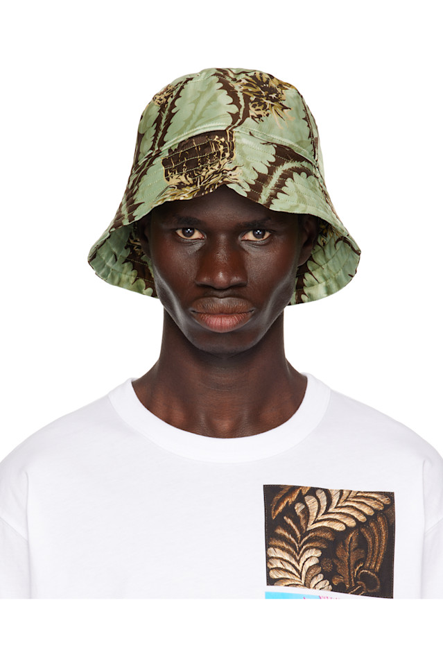 

Печатная панама Dries Van Noten, хаки