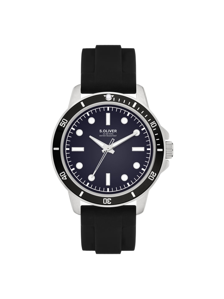

s.Oliver Спортивные и стильные наручные часы черного цвета