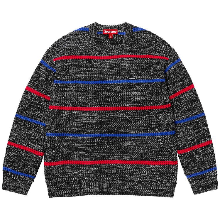 

Свитер Supreme Waffle Small Box Sweater, Stripe Mélange