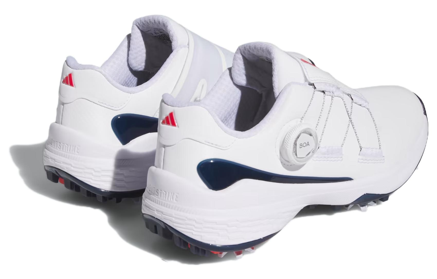 Женские кроссовки для гольфа ZG23 'Белые Черные' Adidas, Белые Синие Красные — фото 4