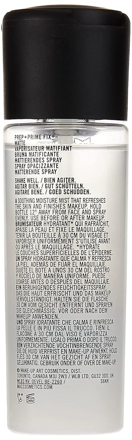 Матовый фиксирующий спрей «Prep + Prime Fix + Matte» от MAC Mac — фото 3