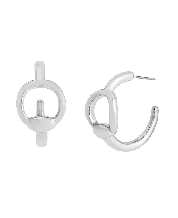 

Серьги-Кольца с родиевым покрытием Steve Madden, rhodium