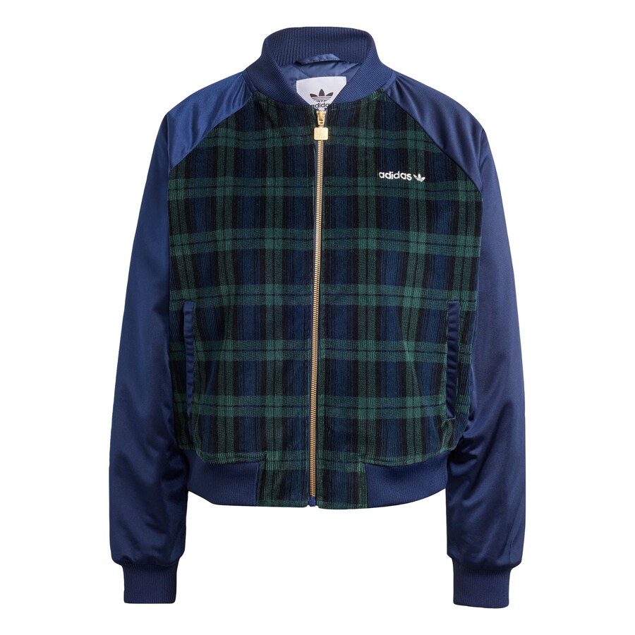 

Межсезонная куртка ADIDAS ORIGINALS Tartan, темно-синий