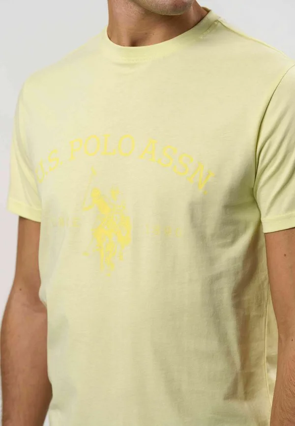 Футболка с принтом умарчибальда U.S. Polo Assn., Wax Yellow — фото 4