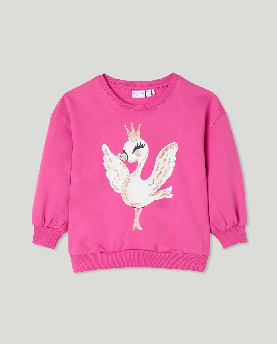 

Толстовка для девочки с рисунком спереди name it, цвет Fucsia