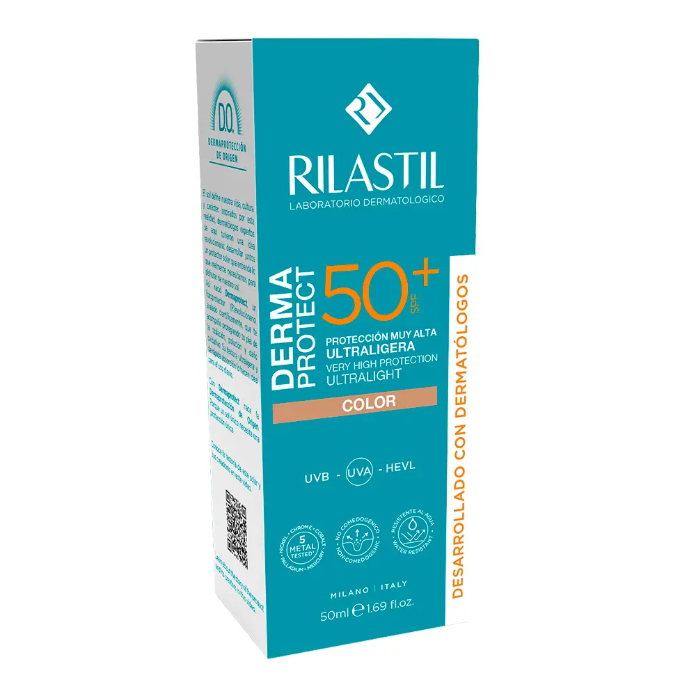 Солнцезащитный крем Dermaprotect fotoprotector ultraligero con color spf50+ Rilastil, 50 мл. — фото 2