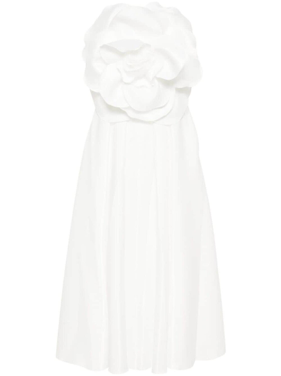 

Платье миди с цветочной аппликацией NISSA, белый