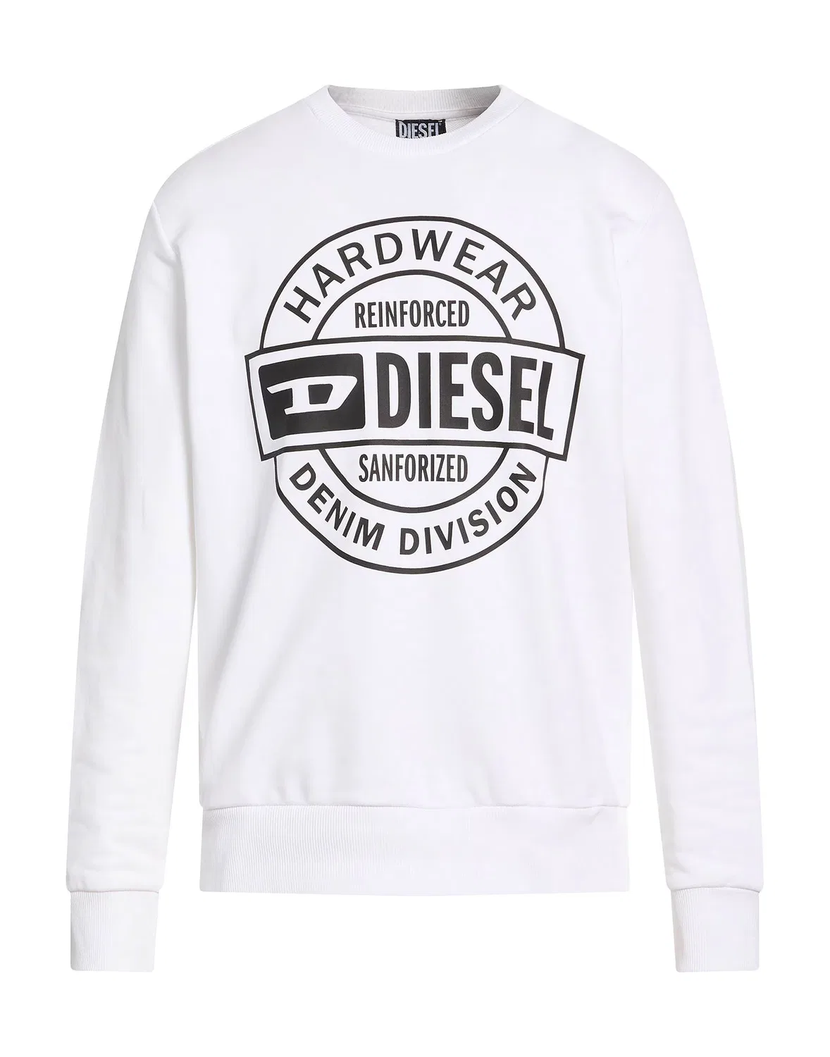 Свитшот с принтом DIESEL белый