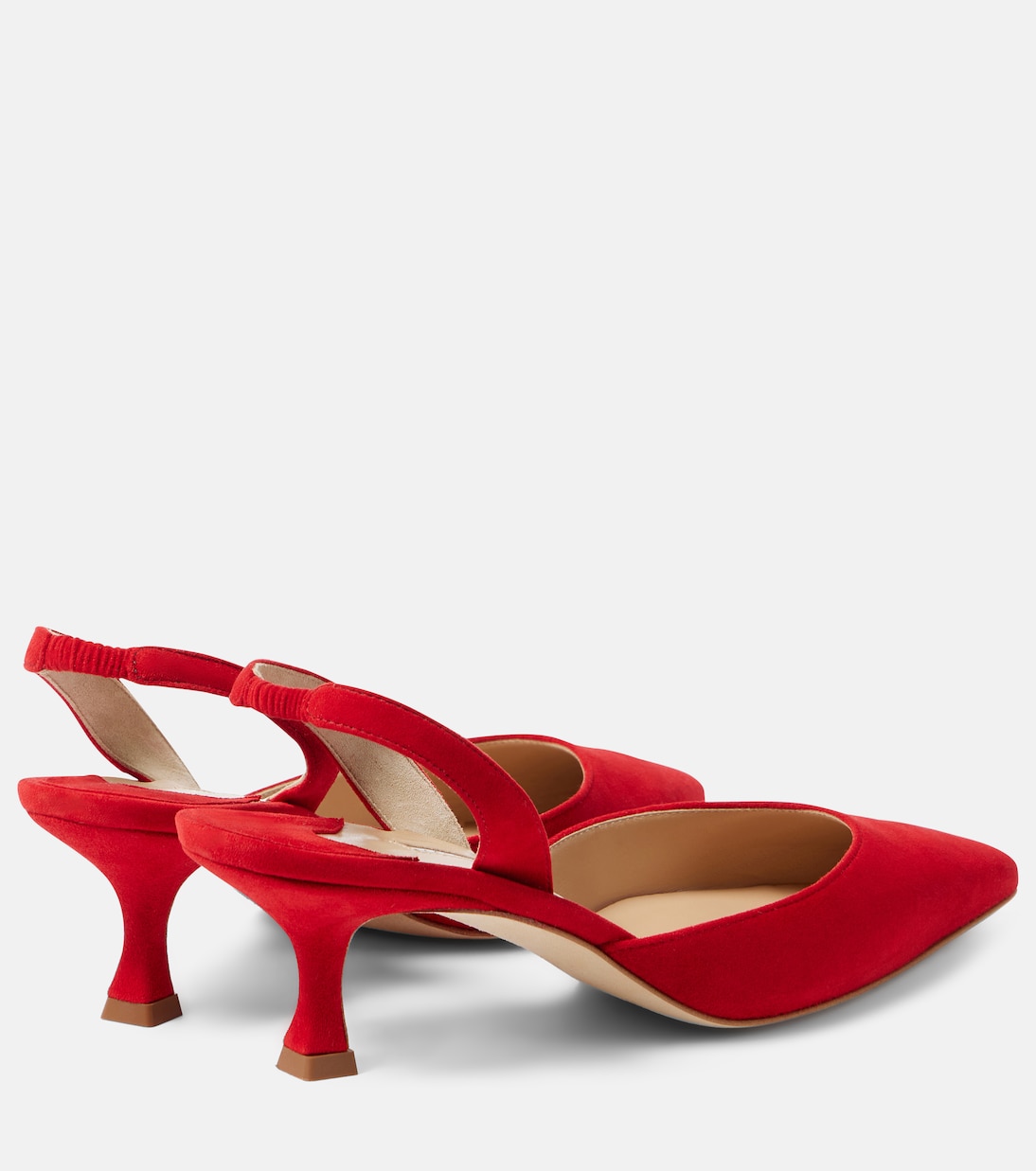 Каблуки Carolyn Gala Val на шлейках из замши Manolo Blahnik, черный — фото 3