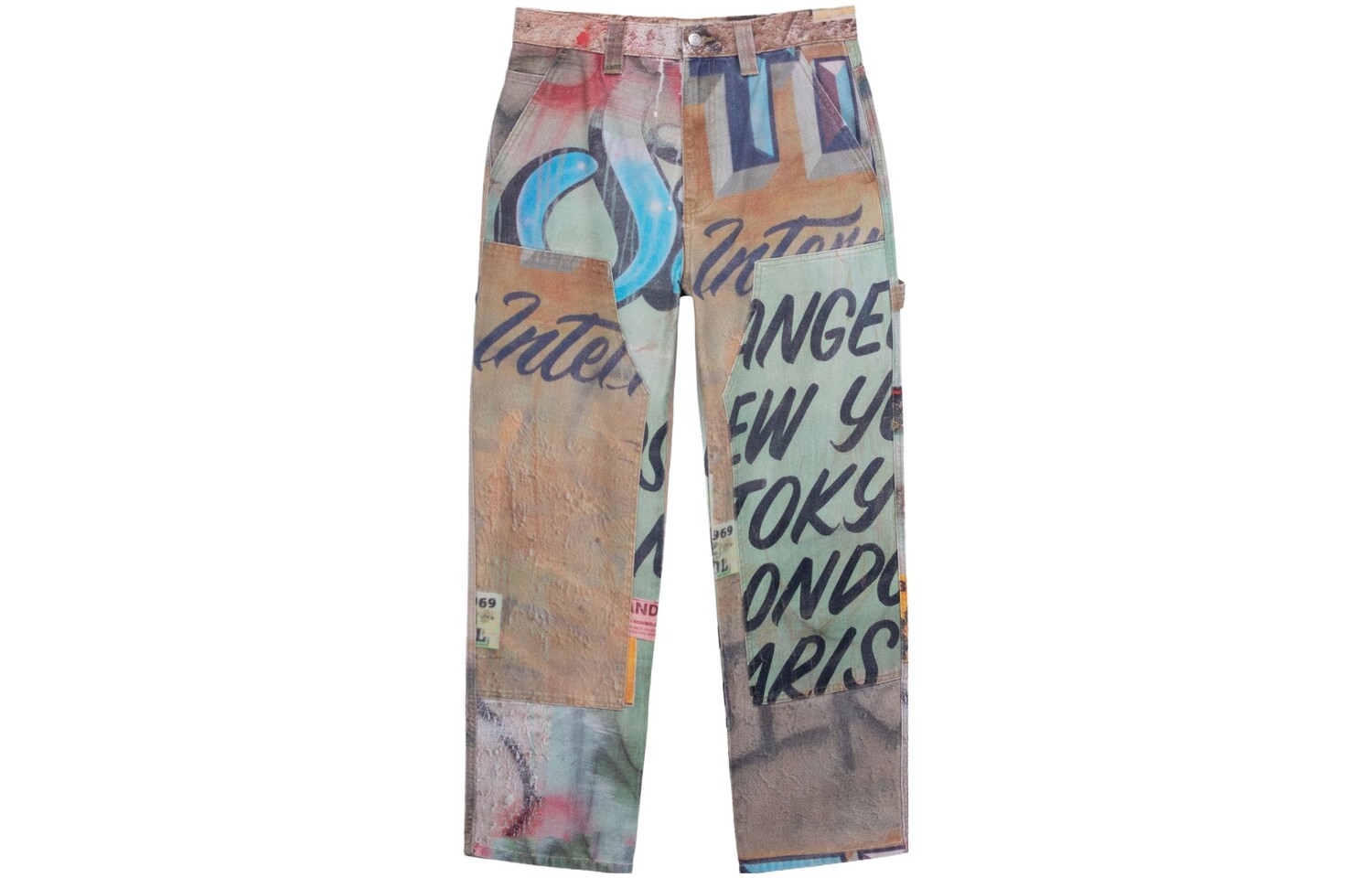Брюки-карго унисекс многоцветные Stussy, цвет Multicolor