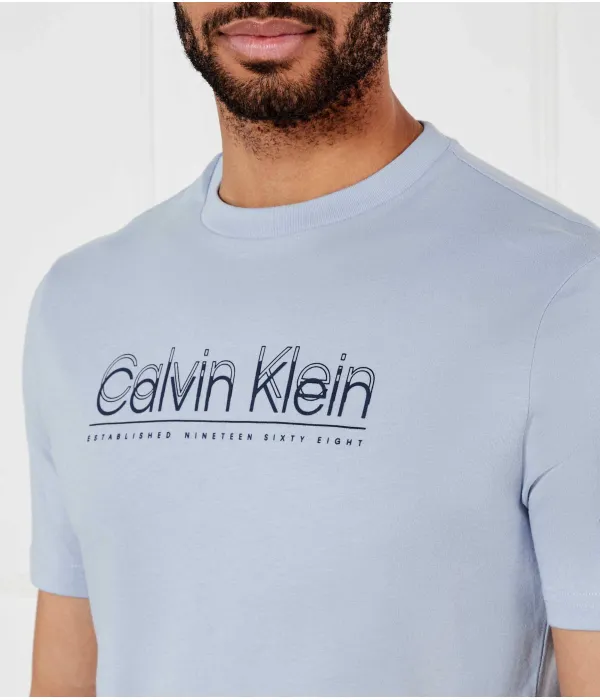 Футболка Regular fit Calvin Klein, синий — фото 4