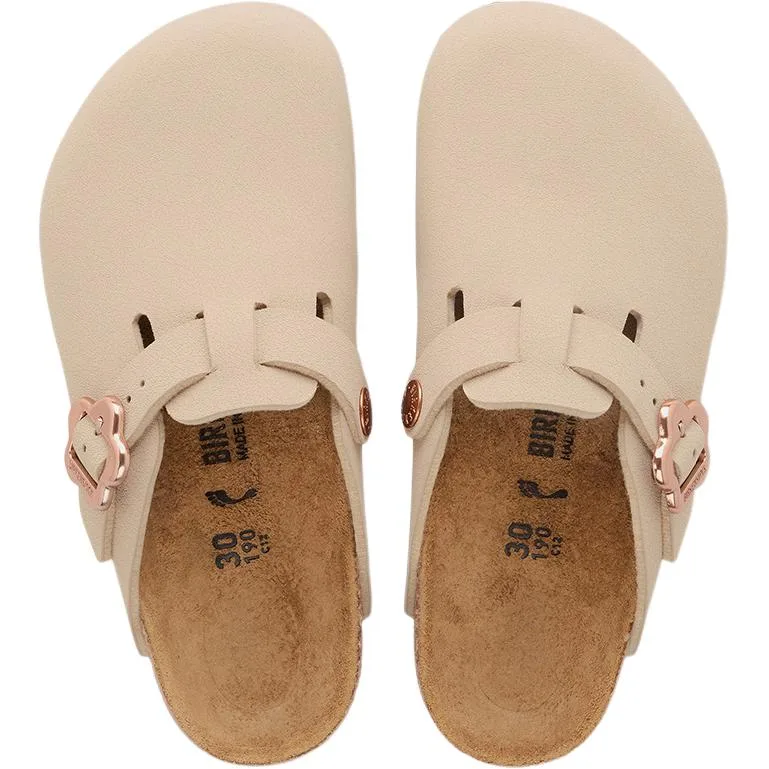 Birkenstock Детские бостонские уличные тапочки светло-коричневые — фото 4