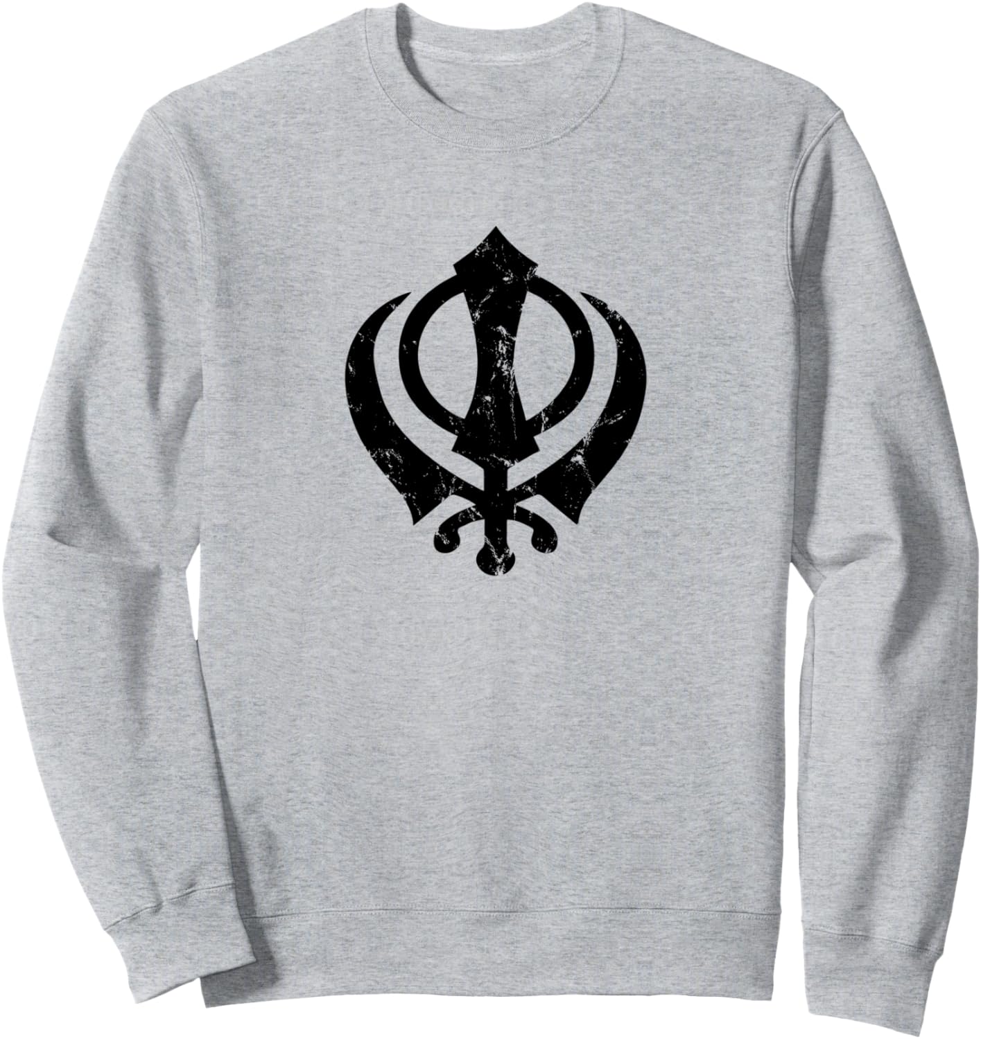 

Канда сикхский символ Чакка Кирпан Чакра Сикхский знак Толстовка Kanda Symbol, серый