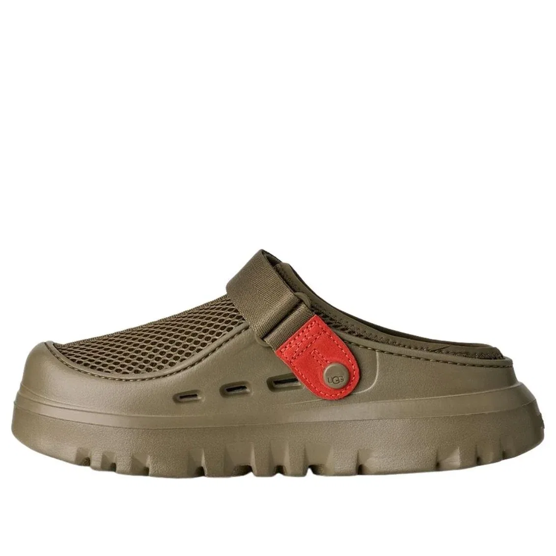 Мюли UGG PeakMod Breathe 'Burnt Olive Red Pepper' 1175051-BVRD, оливково-зеленый