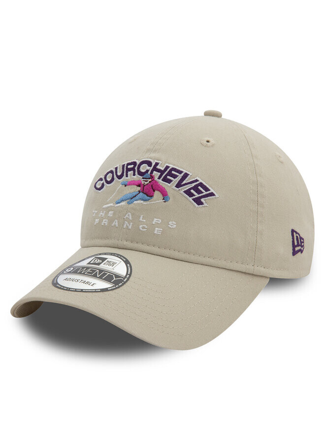

Бейсболка New Era Washed Courchevel Ski 9TWENTY 60580869, бежевый