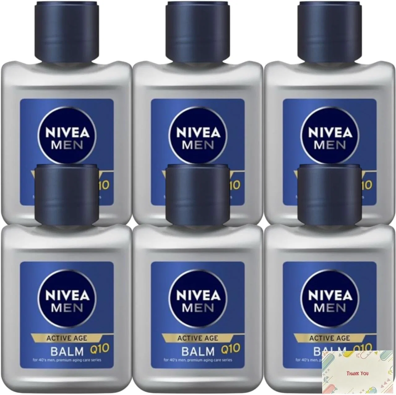 Молочко для лица Nivea Men Active Age Balm, 110 мл, набор 6 шт, Kunutonn