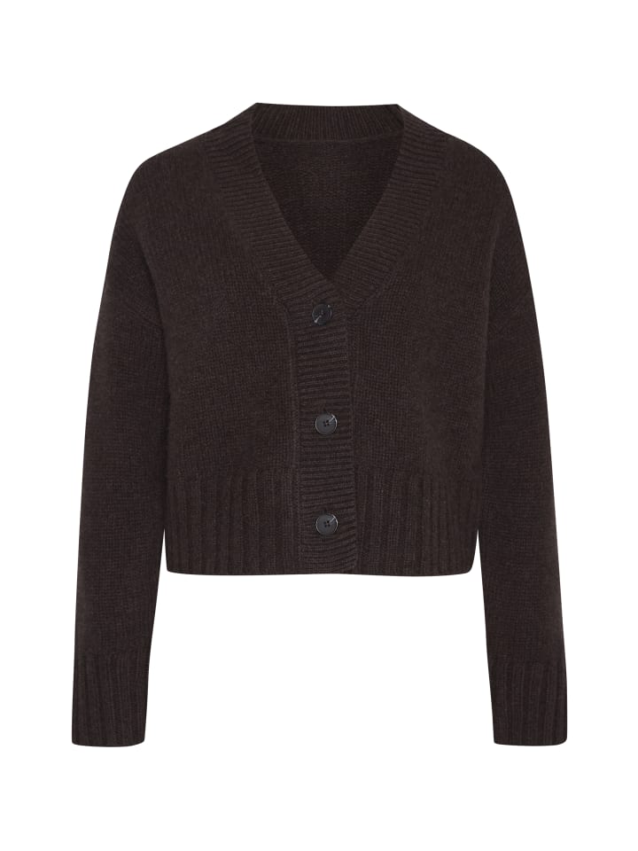 

Style Republic Короткий кардиган из смеси кашемира и шерсти, кофейный цвет