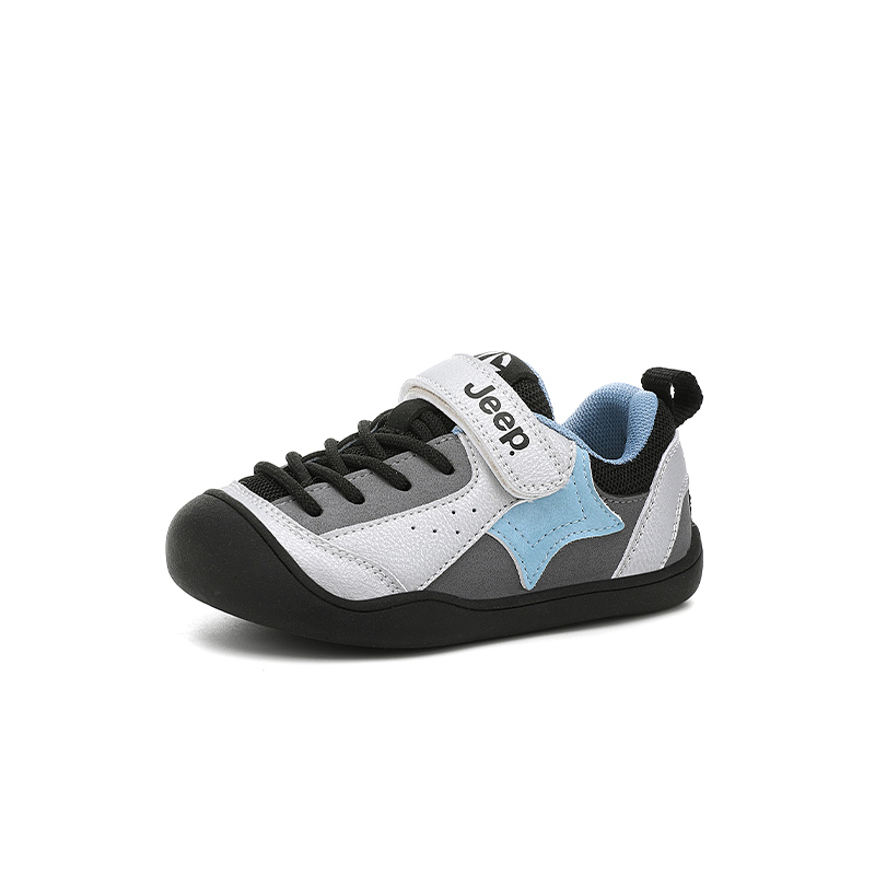 Детские повседневные низкие кроссовки Slip Resistant, Abrasion Resistant, Breathable Jeep, sky синий/chessboard серый[thin cotton] — фото 3