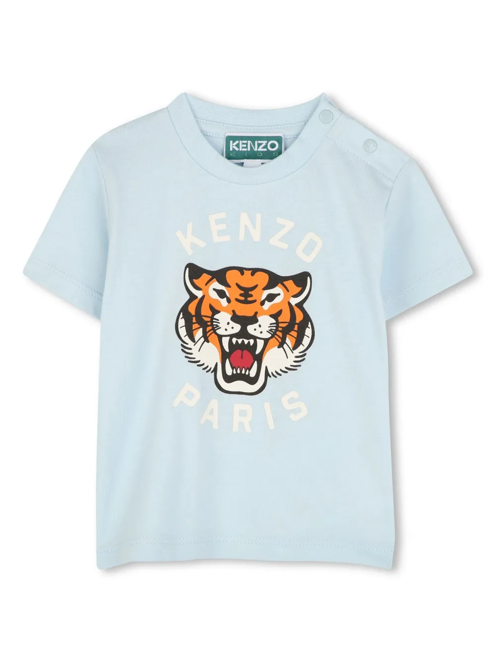 

Футболка с графичным принтом Kenzo Kids, синий