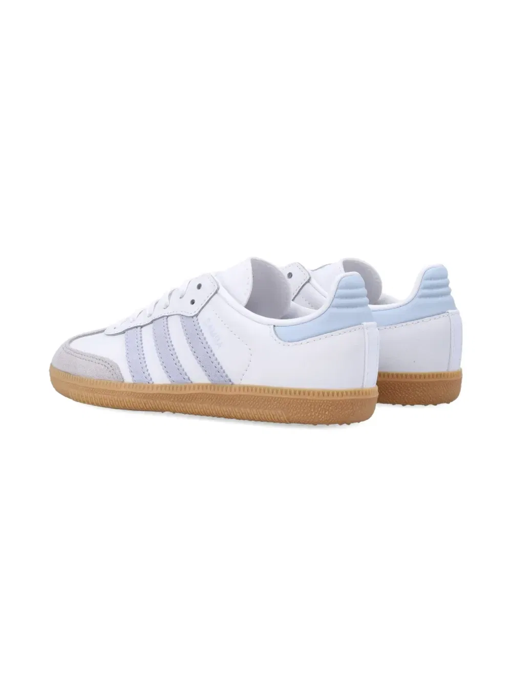 Кроссовки Samba OG в полоску Adidas Kids, белый — фото 3
