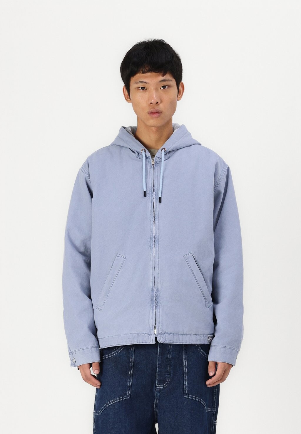 

Джинсовая куртка REX HOODED SKATE UNISEX BDG Urban Outfitters, отбеленный деним