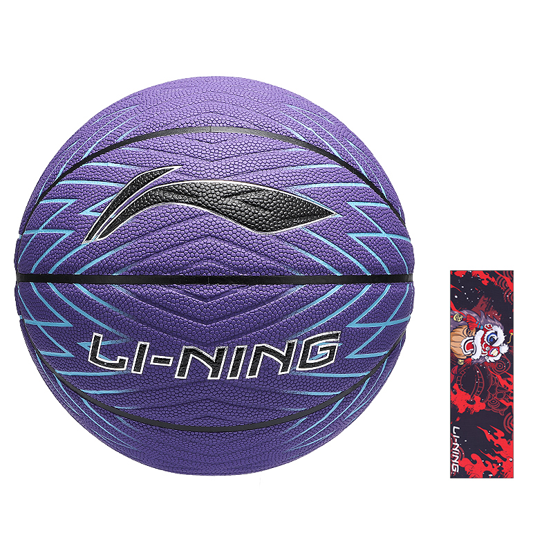 

LINING Баскетбольный мяч PU Basketball Purple размер 7 тренировочный unisex Китай