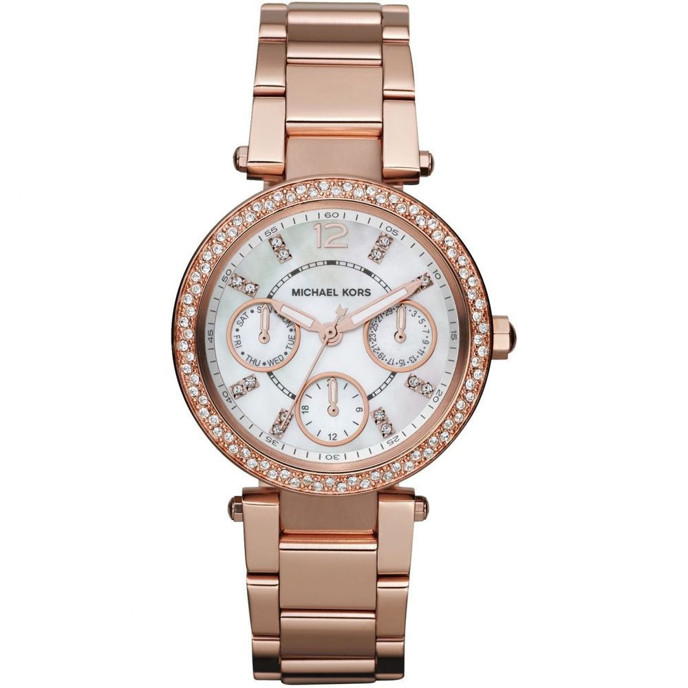 

Часы из стали в розовом золоте Michael Kors