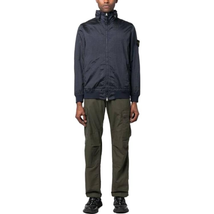 SS23 Нейлоновая куртка Meta Мужская Темно-синяя Stone Island, темно-синий — фото 2