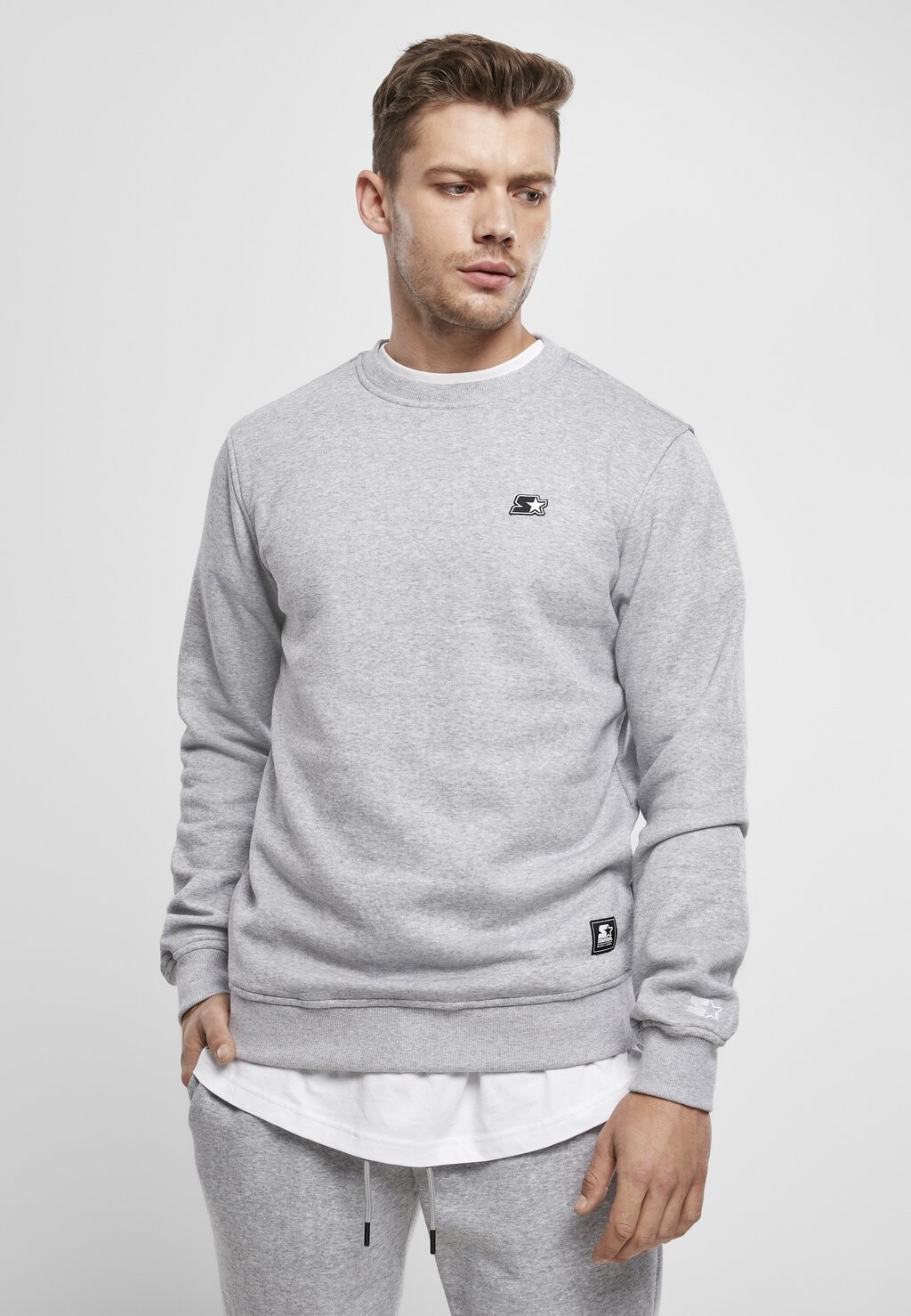 

Толстовка Essential Crewneck Starter, цвет heather grey