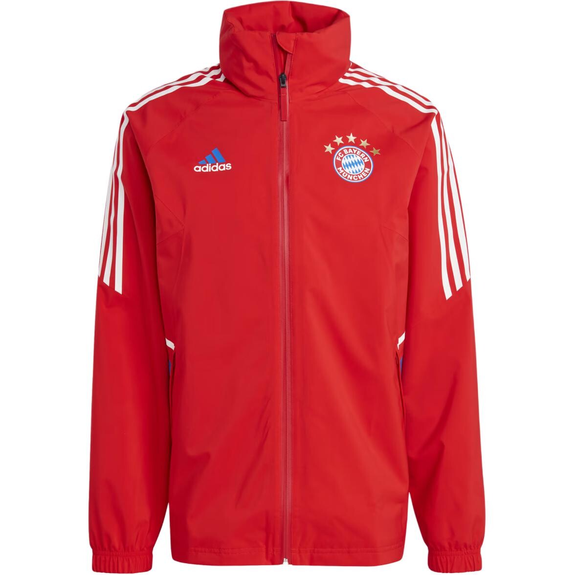 Куртка FC Bayern Мужская красная Adidas, красный
