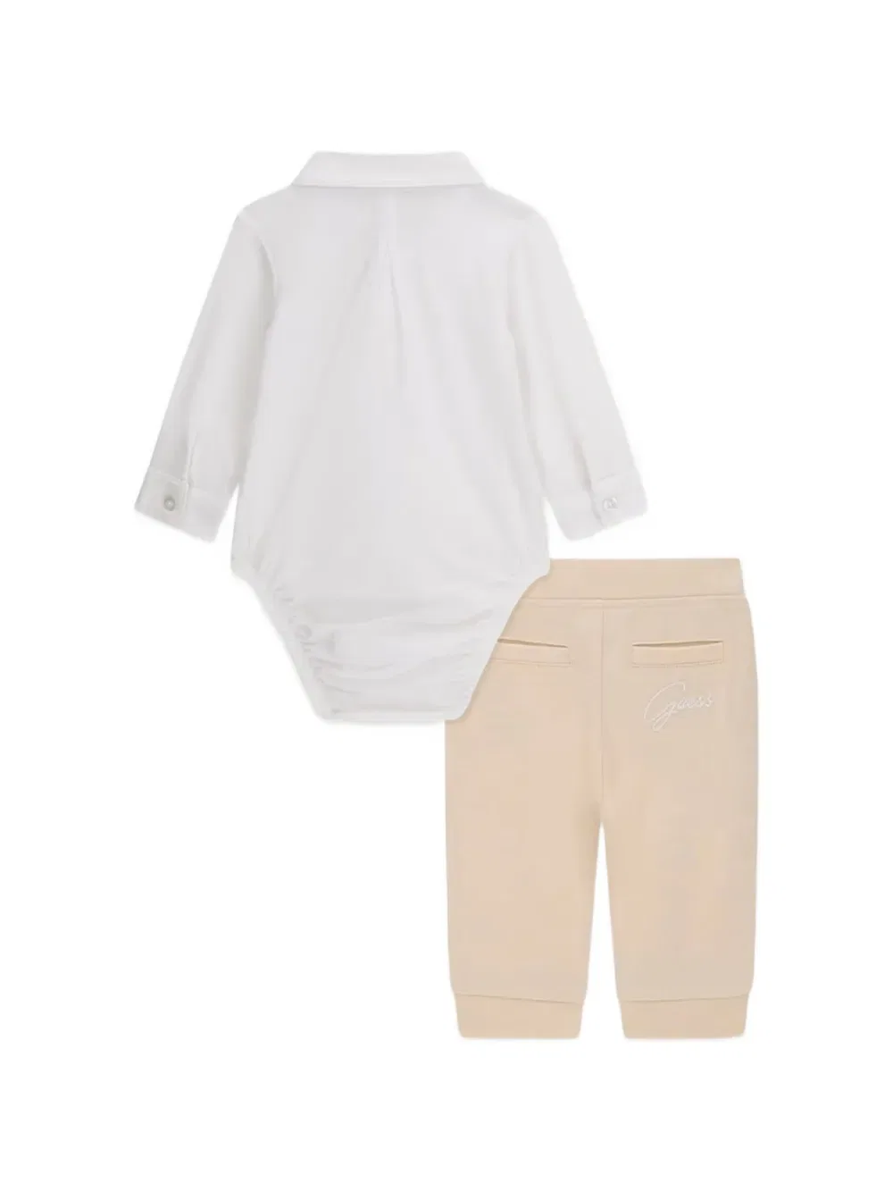 Комплект детского комбинезона с бантиком Guess Kids, белый — фото 2