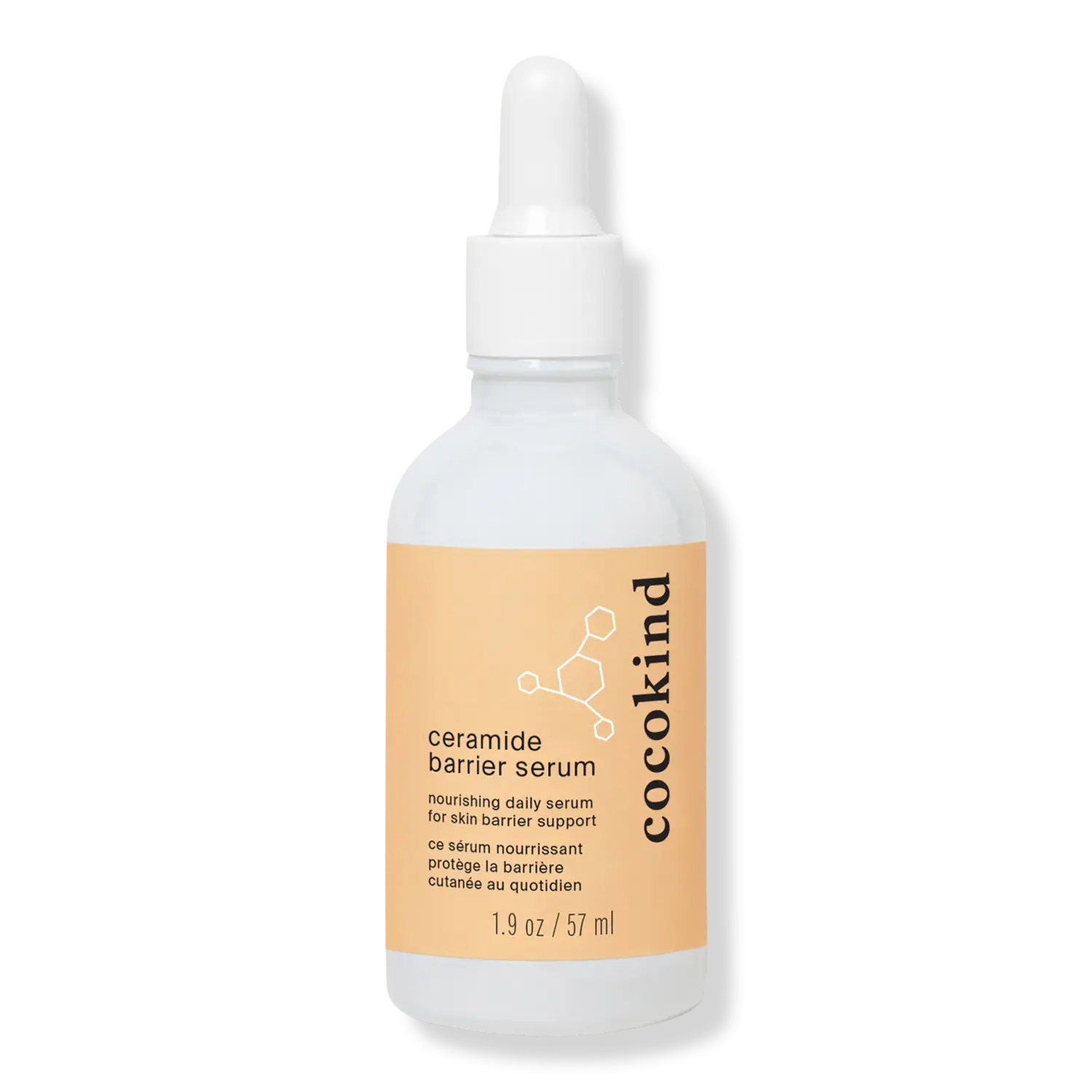 

Питательная сыворотка для ежедневного ухода с церамидным барьером cocokind, 1.9 oz