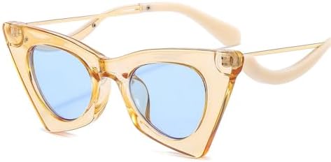 

Модные женские солнцезащитные очки в винтажном металлическом цвете с разноцветной оправой. Уникальные модные женские очки с защитой от УФ-излучения UV400 MTZJH, Black White