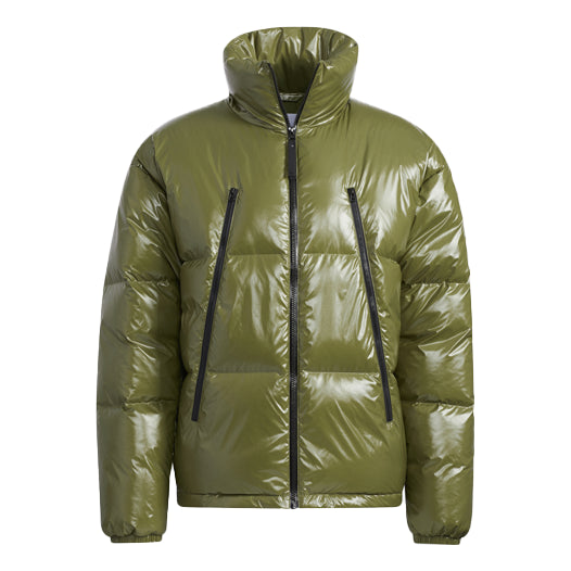 

Пуховик adidas originals Stand Collar Solid Color Sports Down Jacket Green, зеленый