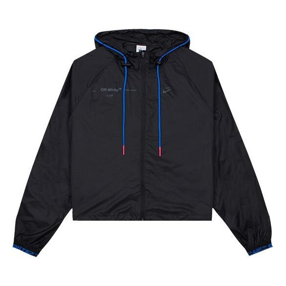 

Куртка x off-white jacket 'black blue' Nike, черный