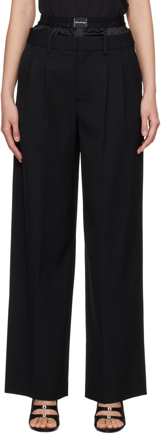 

Черные многослойные брюки Alexander Wang