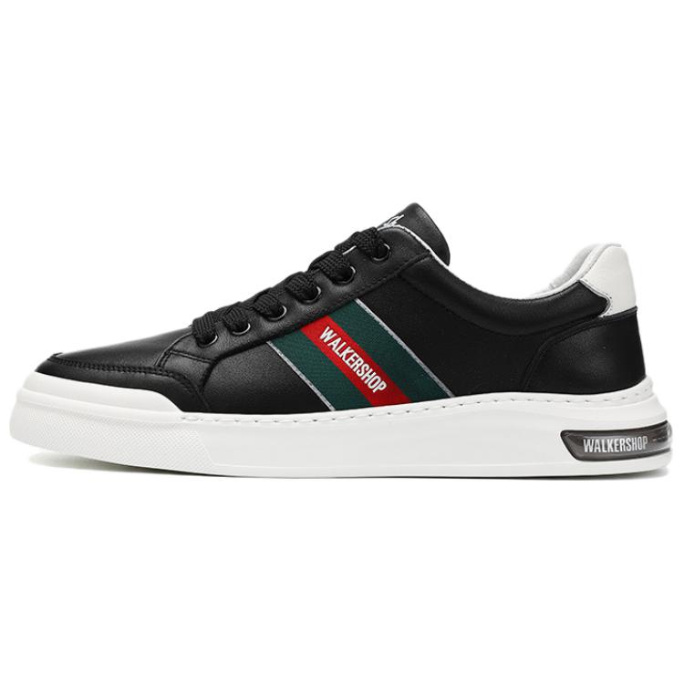 

WALKER SHOP Дышащие мужские скейтерские лоу-топсы черно-зеленые, цвет Black Green