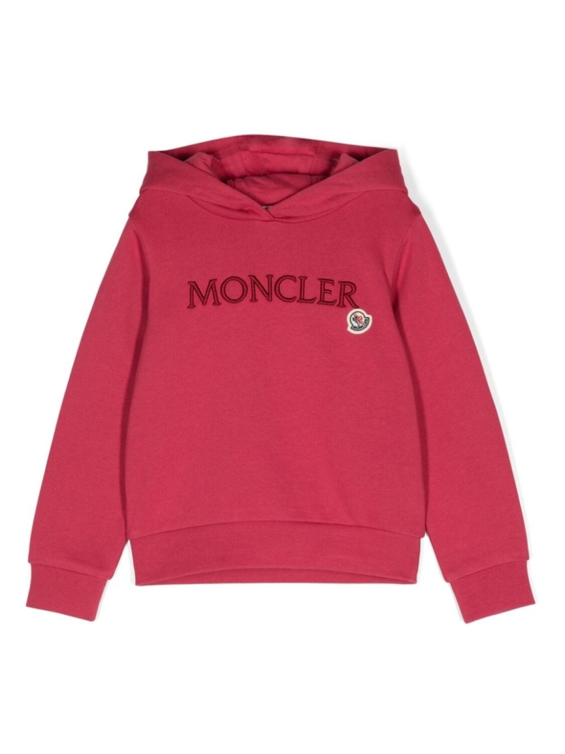 

Moncler Enfant толстовка с вышитым логотипом, розовый