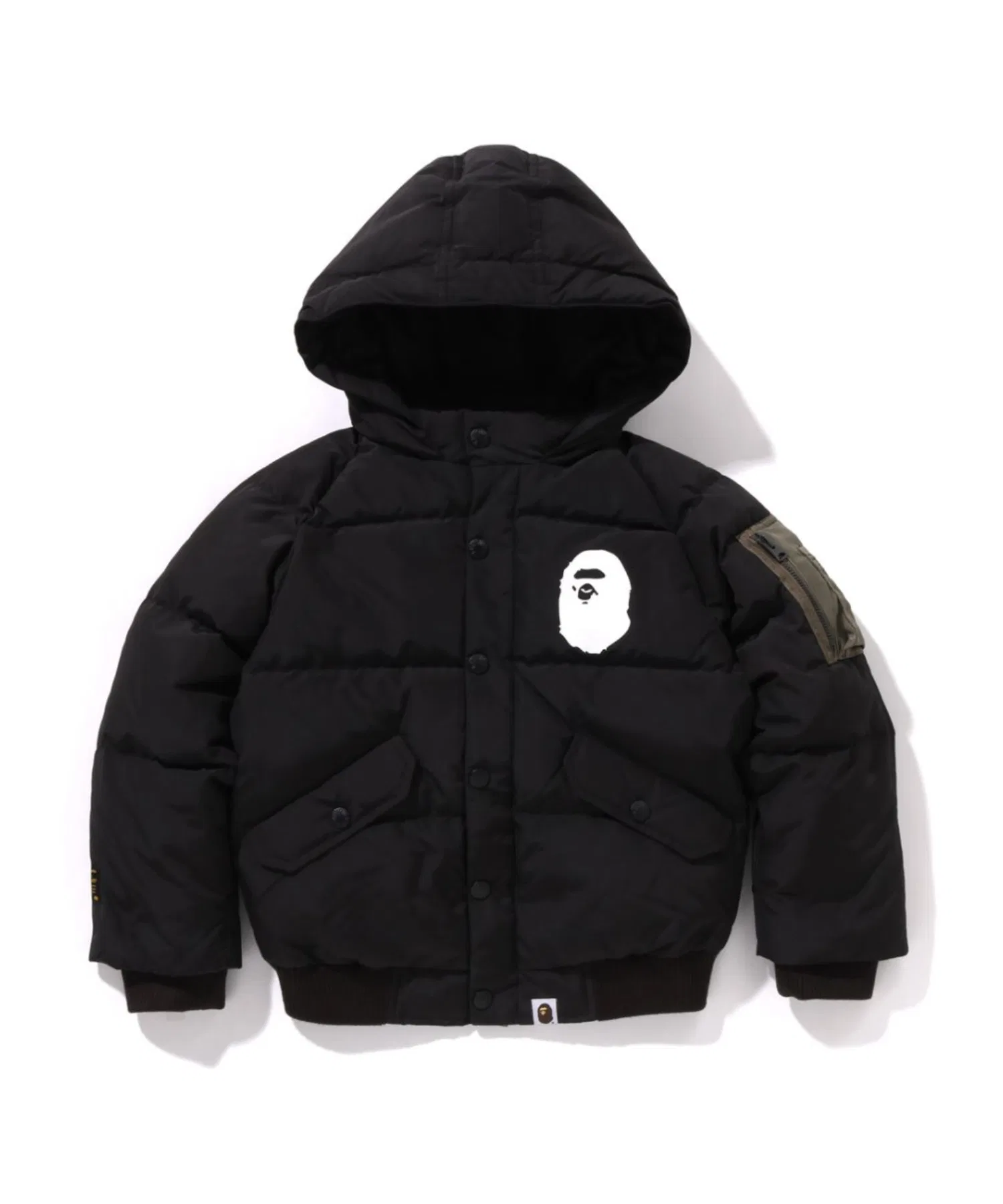 Пуховая куртка BAPE с капюшоном
