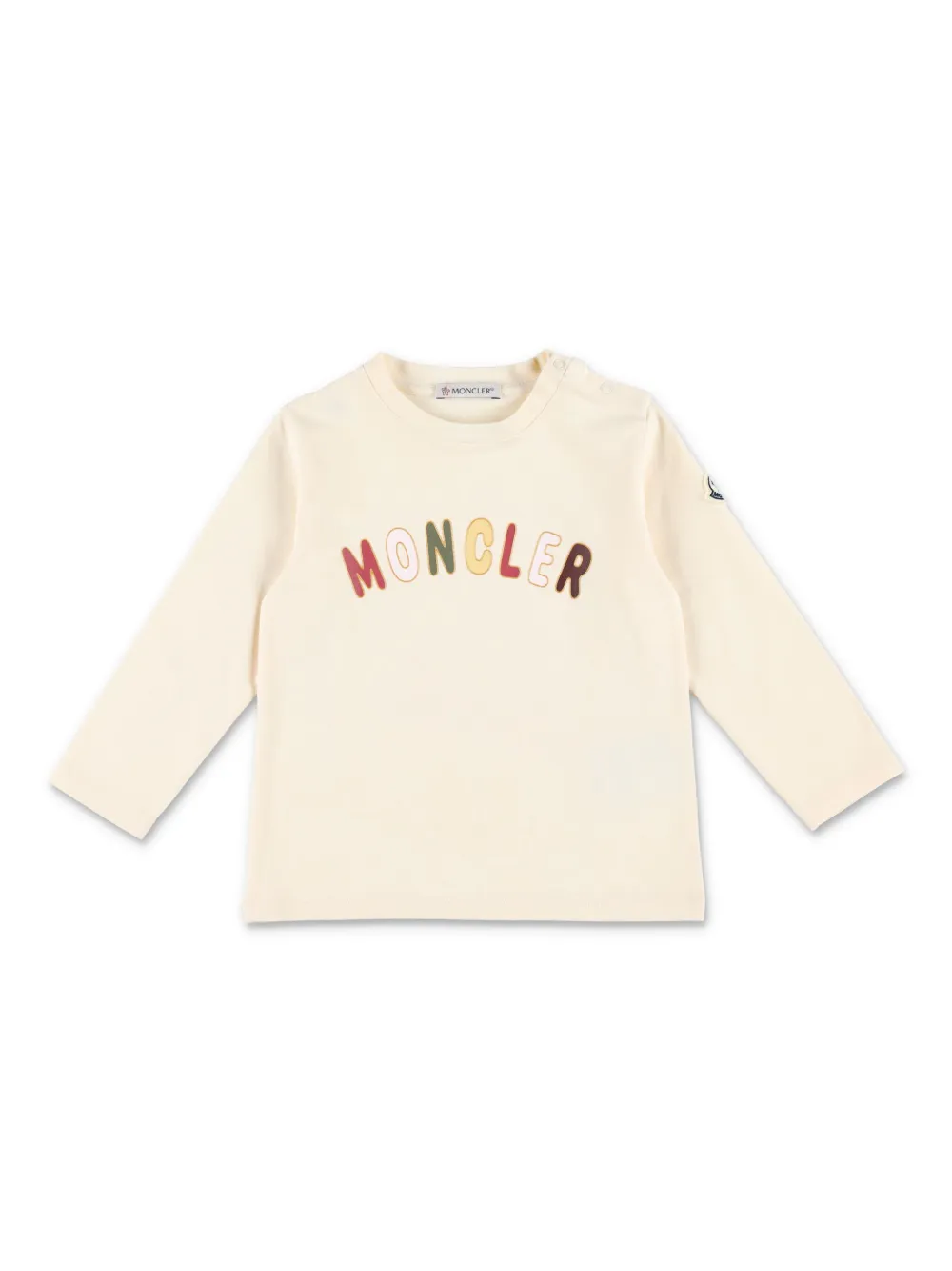 

Футболка с длинными рукавами и логотипом Moncler Enfant, белый