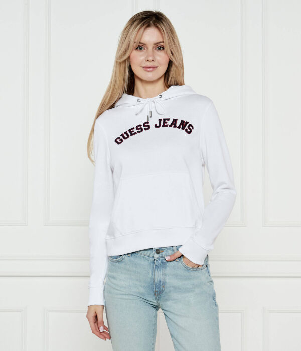 

Толстовка колледжа Regular Fit Guess Jeans, белый