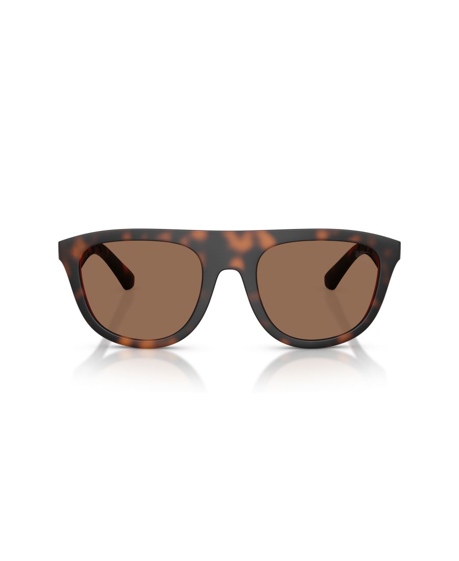 Мужские солнцезащитные очки большого размера, BE4459U Burberry, Matte Dark Havana — фото 3