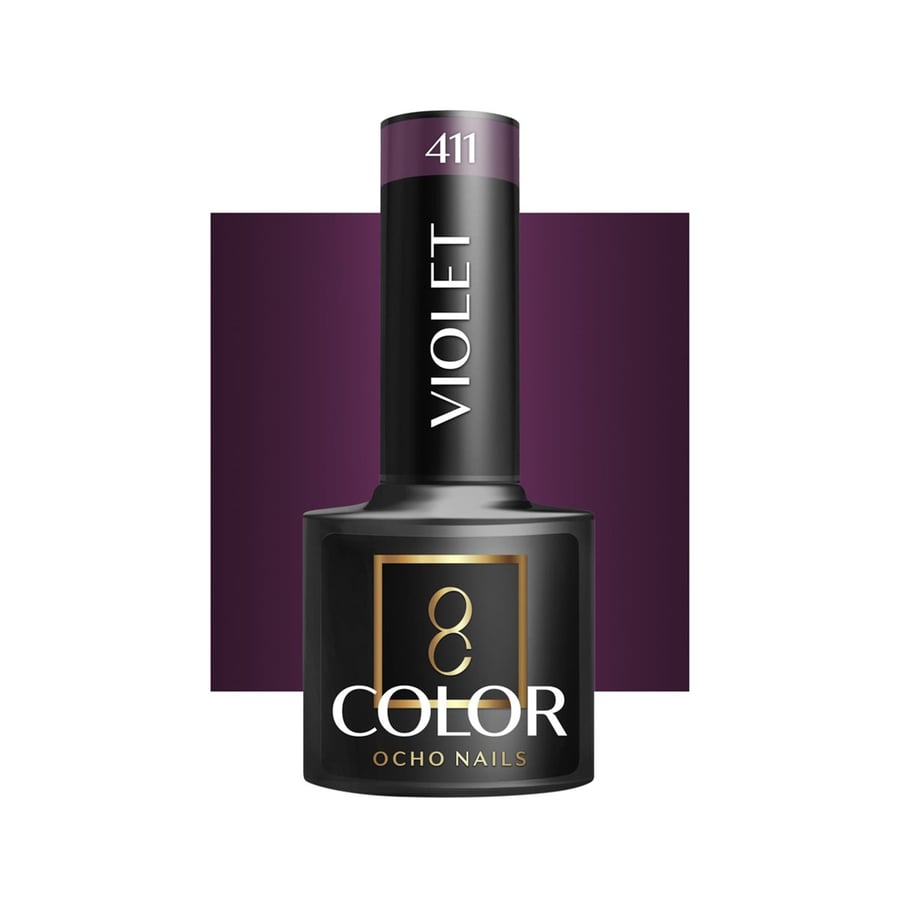 

OCHO NAILS Гибридный лак для ногтей фиолетовый 411 -5 г Active Shop