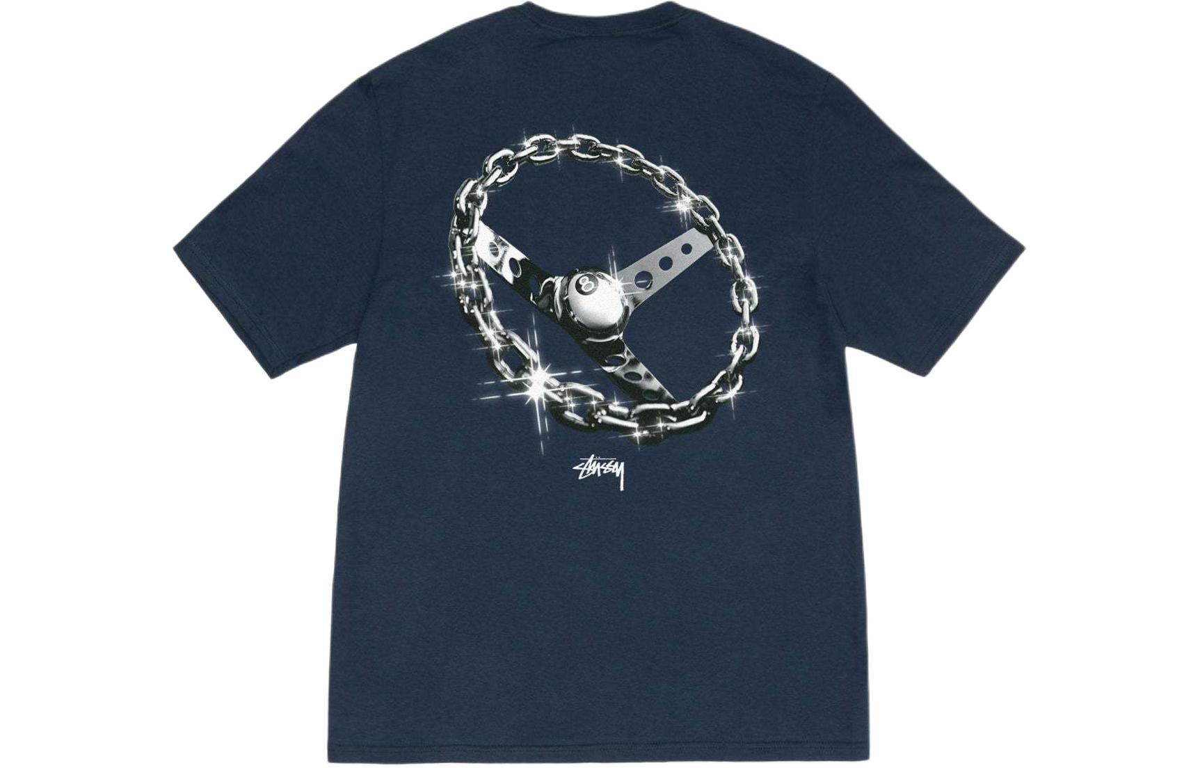 Футболка Stussy Chain Link, синий — фото 2