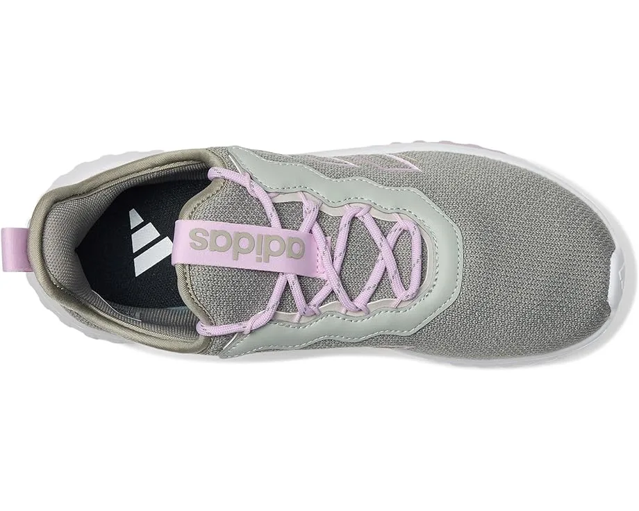 Кроссовки Adidas Kids Kaptir Flow 2.0 Shoes (Little Kid/Big Kid), Silver Pebble/Bliss Lilac/Wonder Silver — фото 2