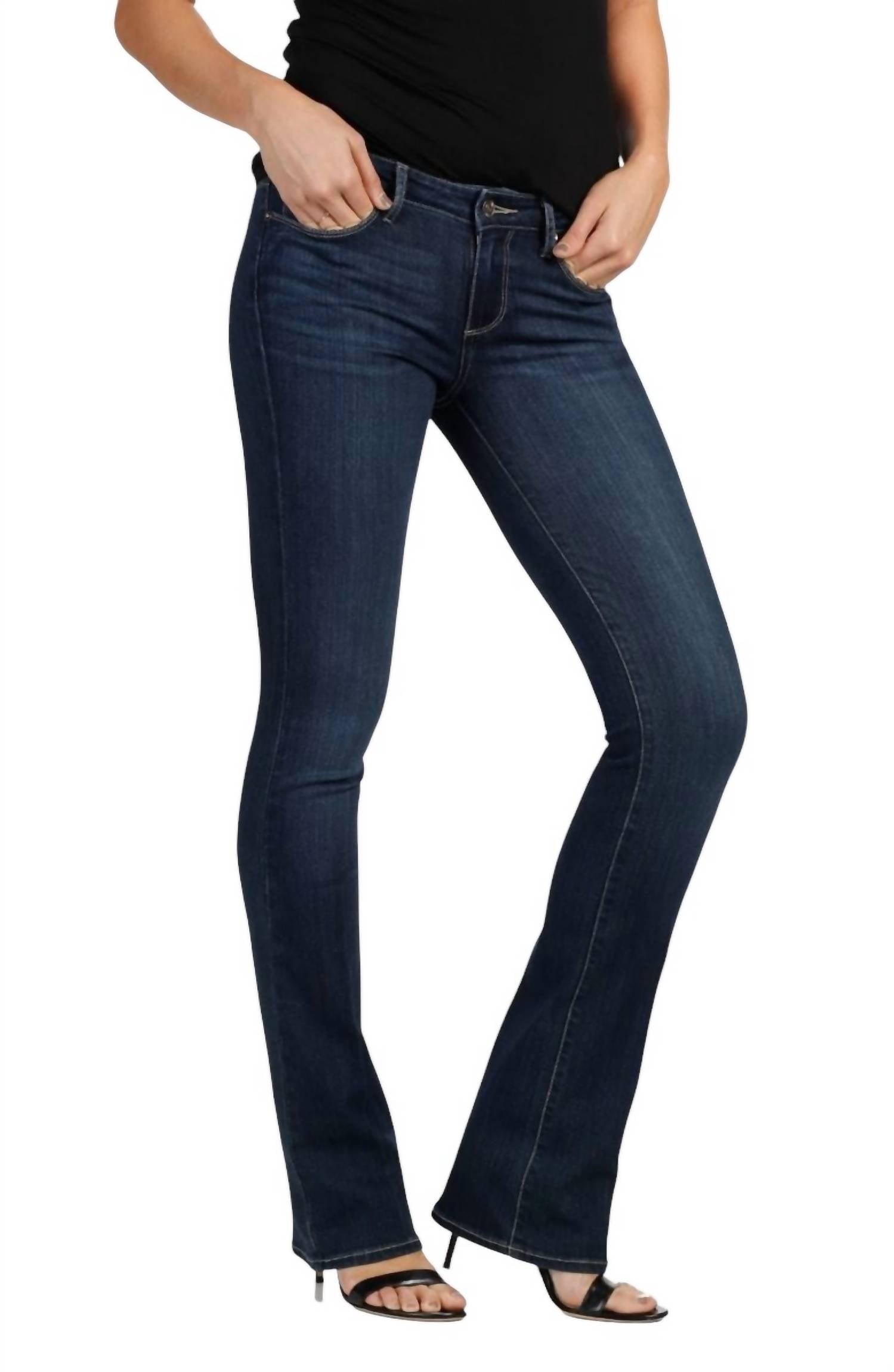 

Джинсы Manhattan Boot Cut синего цвета Paige