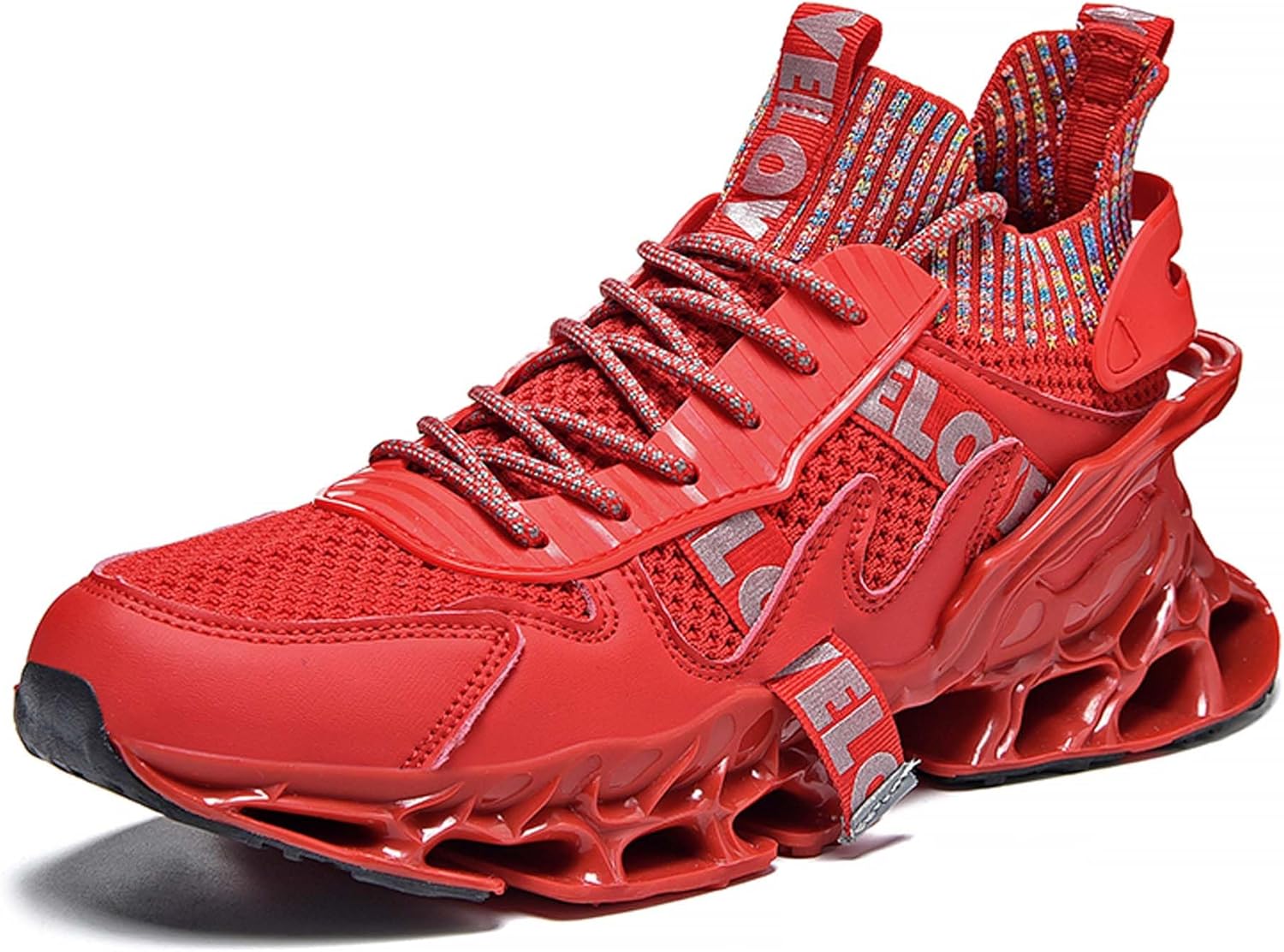

Мужские кроссовки для бега, тенниса и прогулок, модные кеды, дышащие, противоскользящие, для тренажерного зала, спортивные, легкие, высокие баскетбольные кроссовки Dzbajrqm, красный