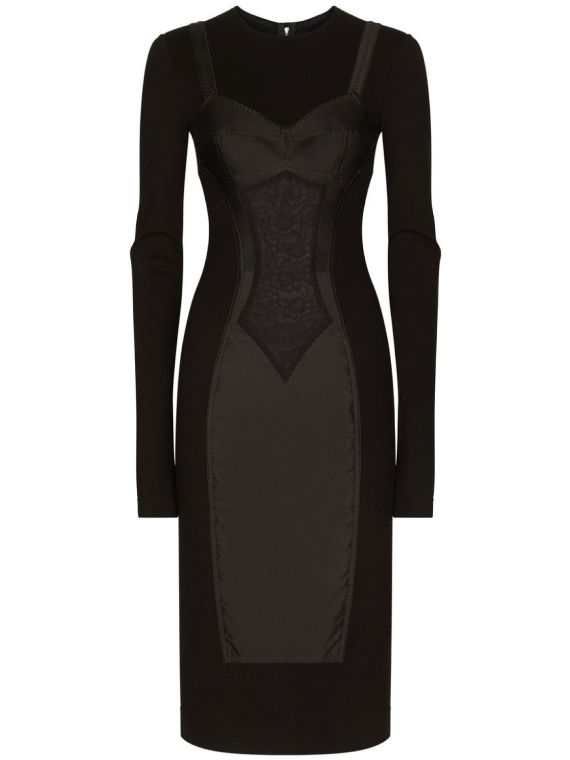 

Dolce & Gabbana trompe l'oeil-detailed sheath dress, черный