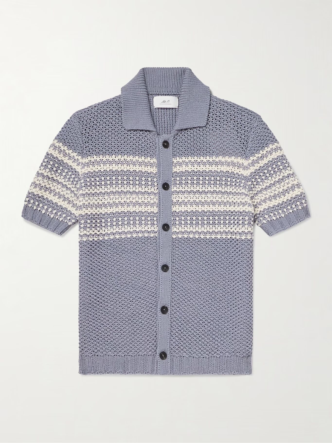 

Полосатая рубашка из органического хлопка MR P., синий